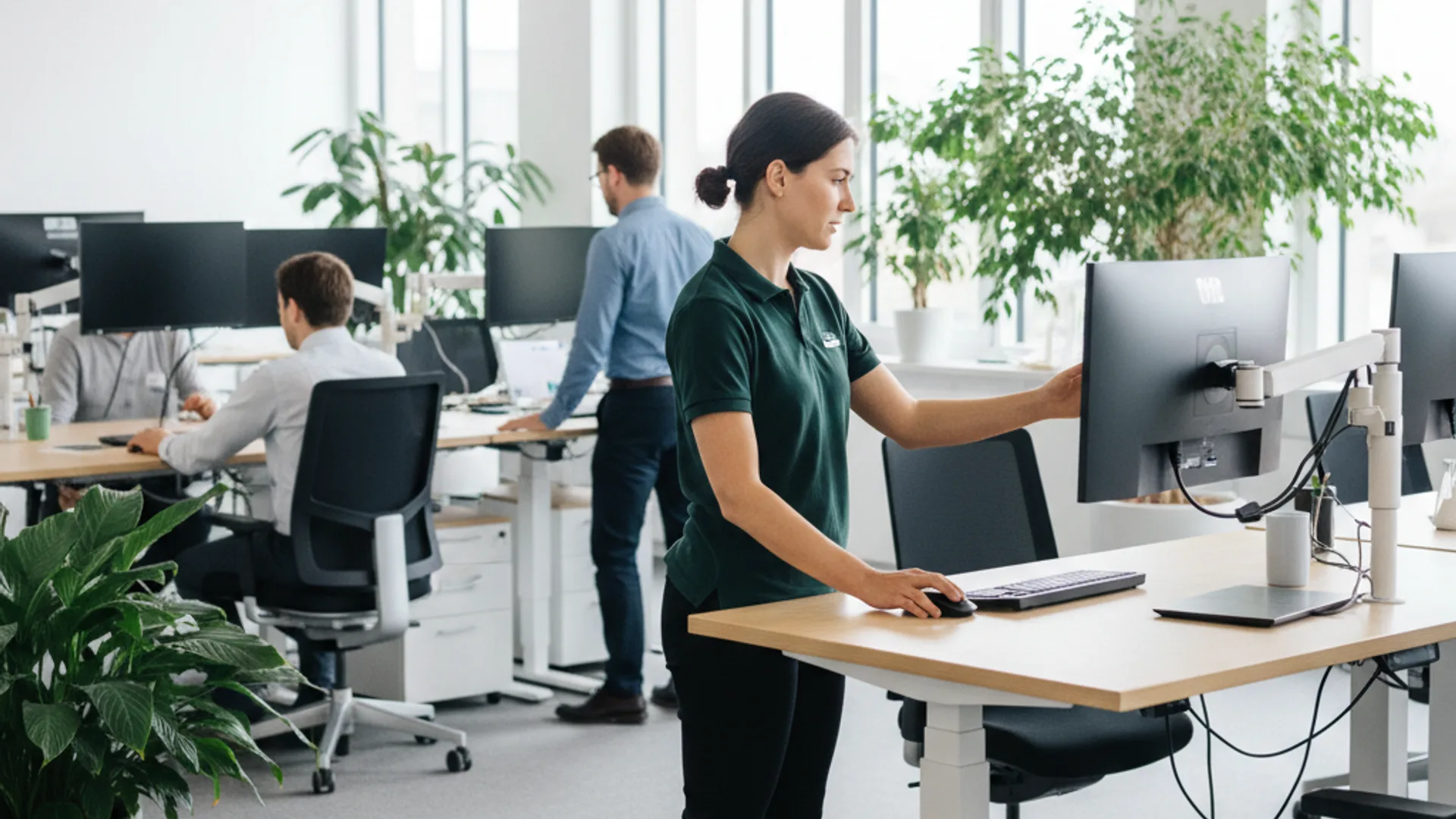 Team bei der Arbeit im Büro