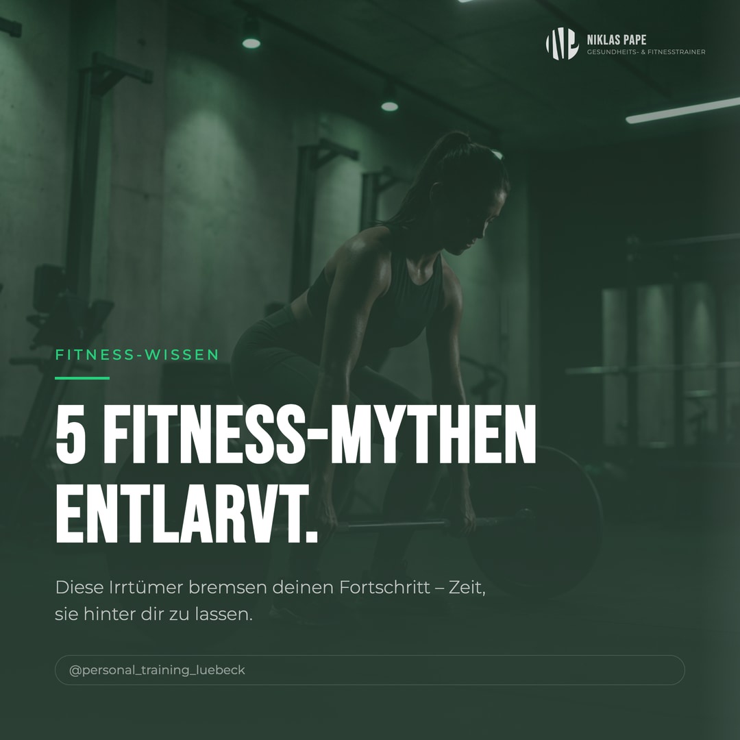 5 Fitness-Mythen, die dich ausbremsen. 💪